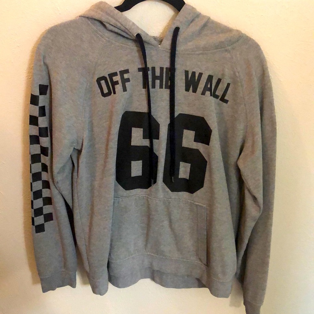 Gray Vans Off the Wall Sweatshirt/Hoodie